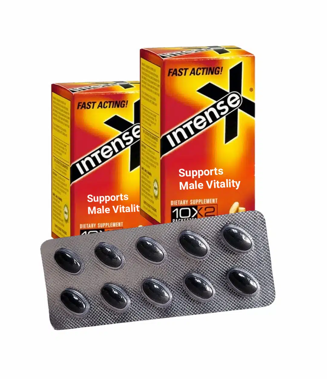 100 Pillen Herbal Intense 80mg aus der Produktlinie Herbal Black der Marke Herbal200 für die männliche Vitalität.