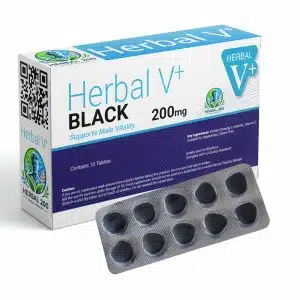 100 Pillen Herbal V+ Black 200mg der Marke Herbal200 für die männliche Vitalität.